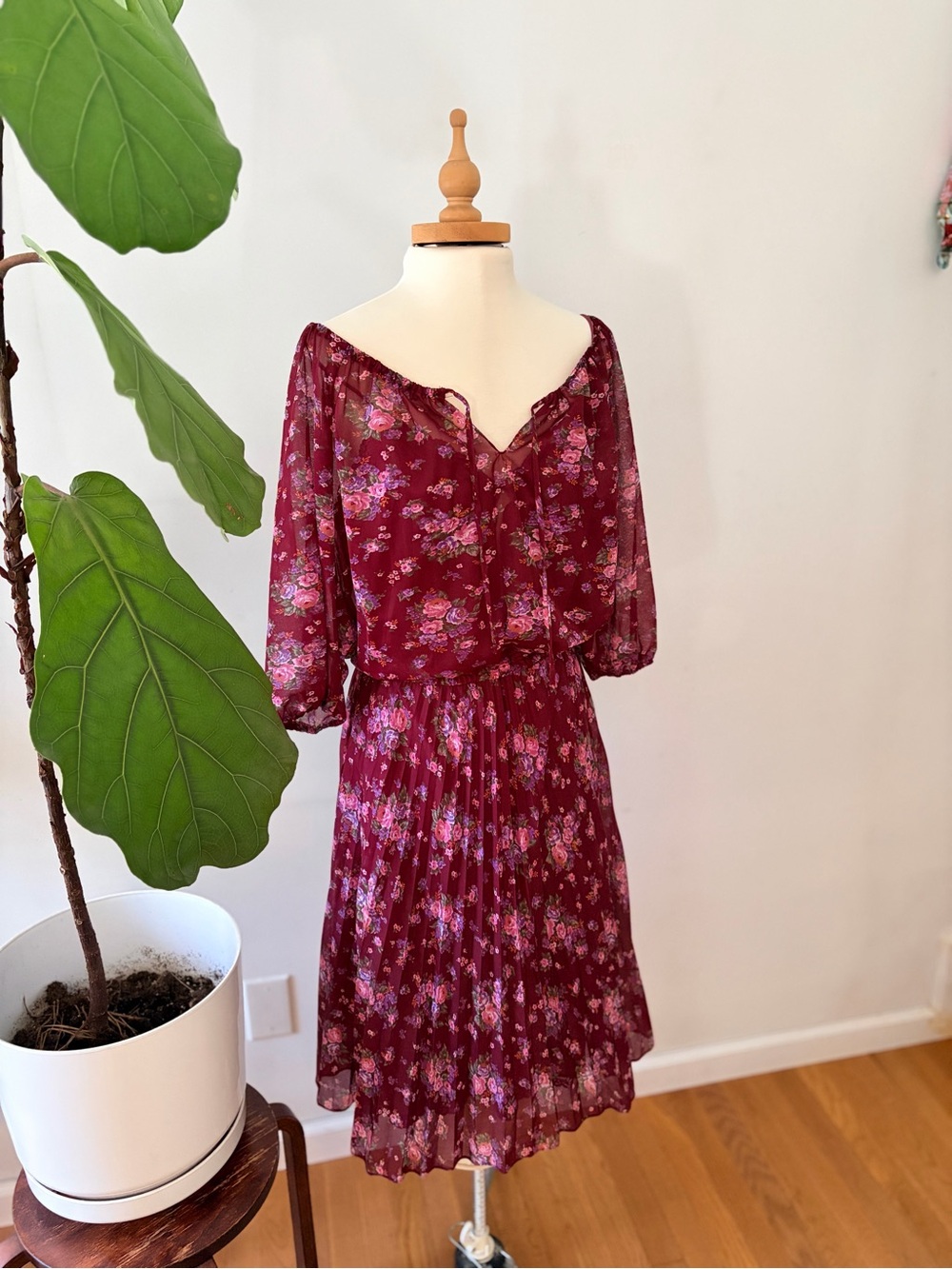 Vintage Cottagecore Floral Prairie Dress + ILGWU Union Made Slip Boho Midi